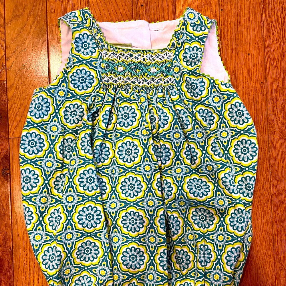 Velani Smocked Bubble 6m